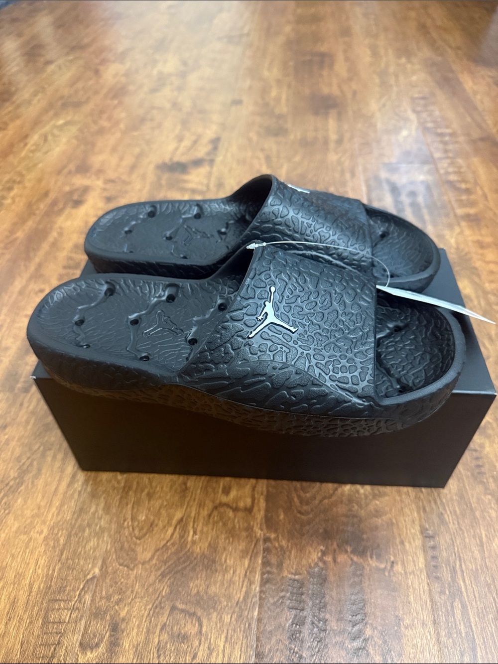 Jordan Black Textured Men’s Slide Sandals